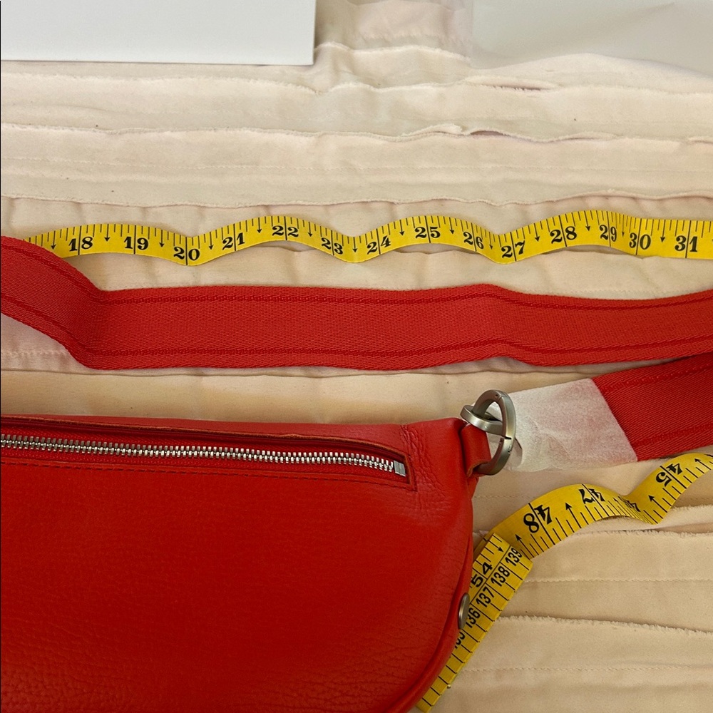 Hammitt Brand New Charles Crossbody Bag Lighthouse Red/ Brushed Silver/ Medium - Picture 9 of 11